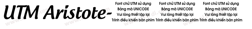UTM Aristote字体转换